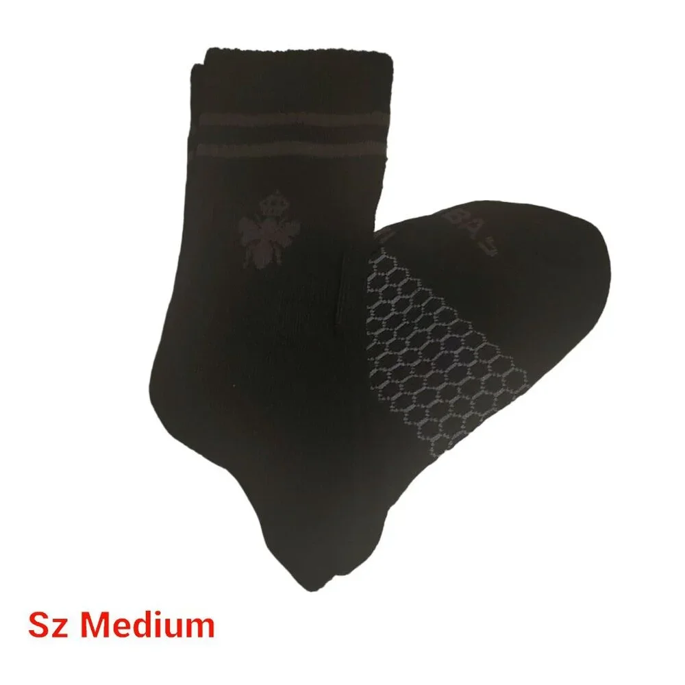 Bombas calf socks one pair sz medium honeycomb stay up cushioned black new